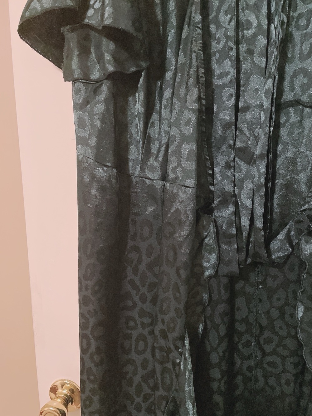 Simplee Apparel Emerald Green High-Low Wrap Dress with Tie Waist Size 3X - Picture 5 of 10
